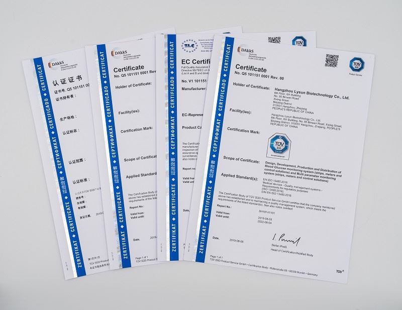 Sugar Test Strips - Certification