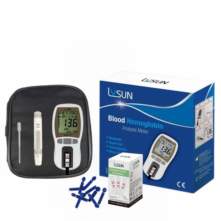 Blood Powder Digital Portable Hemoglobin Analyzer Meter Hemoglobin Meter