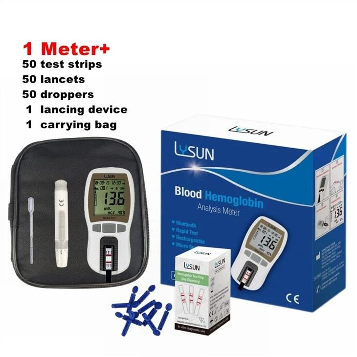 Blood Powder Digital Portable Hemoglobin Analyzer Meter Hemoglobin Meter