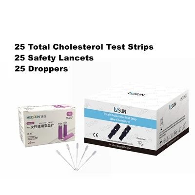 Hangzhou Lysun TCS-101 Total Choleaterol Test Strip For Blood Lipid Analysis Meter