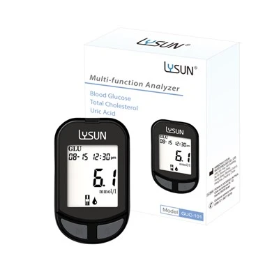 Lysun 3 i 1 blodsukker, urinsyre, totalt kolesterol 3 i 1 meter GUC-101