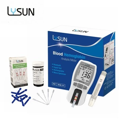 Lysun CE-godkjent blodhemoglobinanalysatormåler Hjemmepleie Klinisk