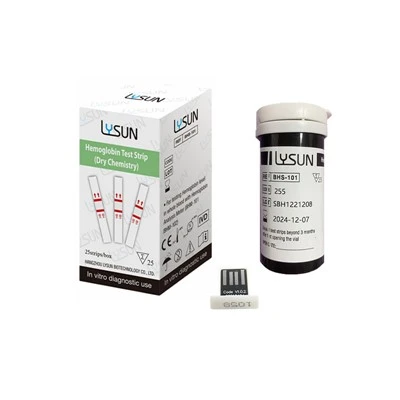 LYSUN hemoglobin teststrimmel for BHM-101/BHM-102 testmåler Hemoglobin HB stripe